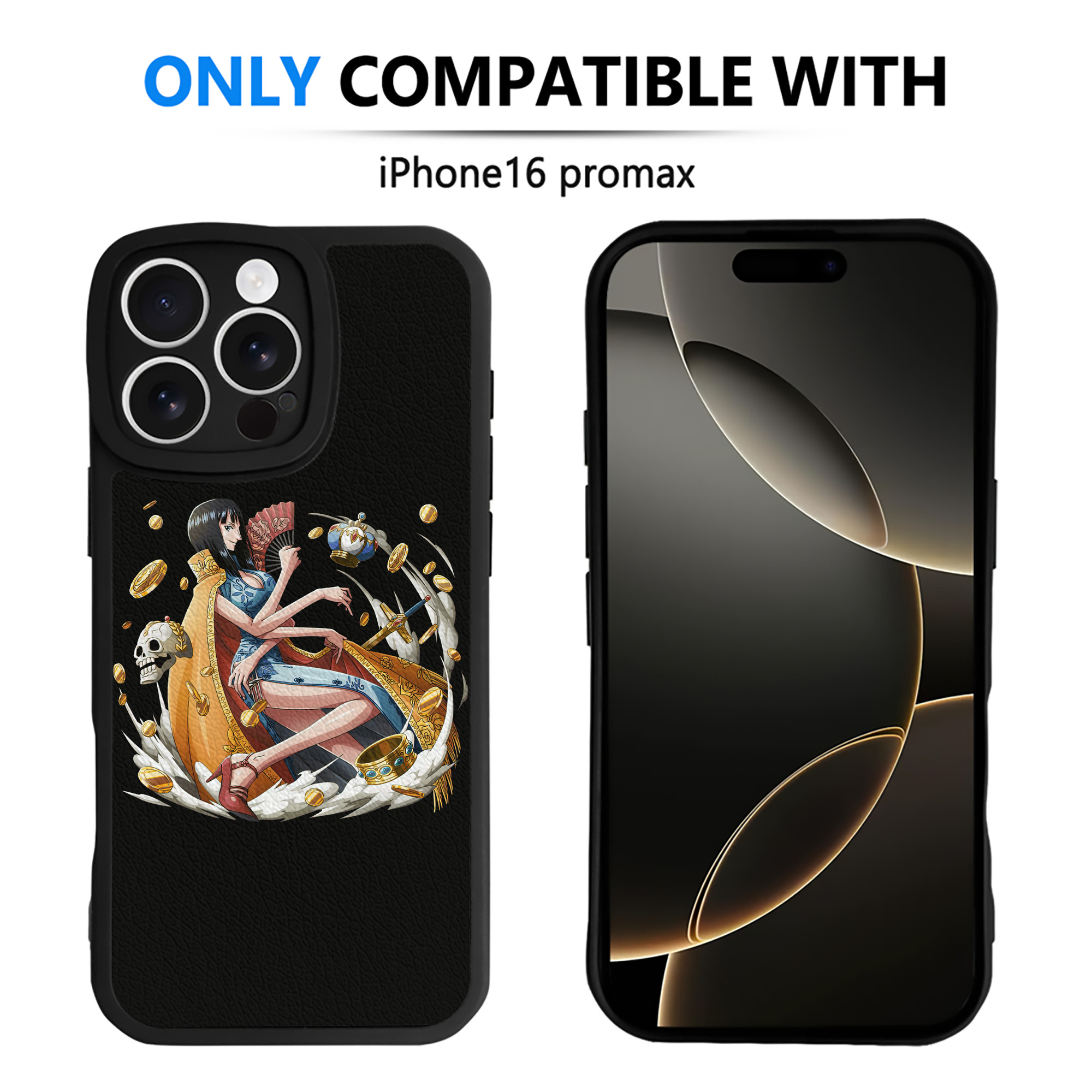 （画像用） ワンピース ニコ・ロビン ONE PIECE Nico Robin 【iPhone 16シリーズ対応】シリコンスマホケース（レザー調） 材質：シリコン